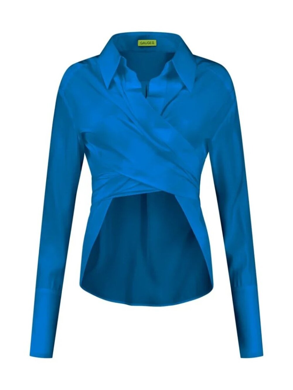 GAUGE81 Sabinas Lapis – Silk Wrap Shirt NWT, Size M